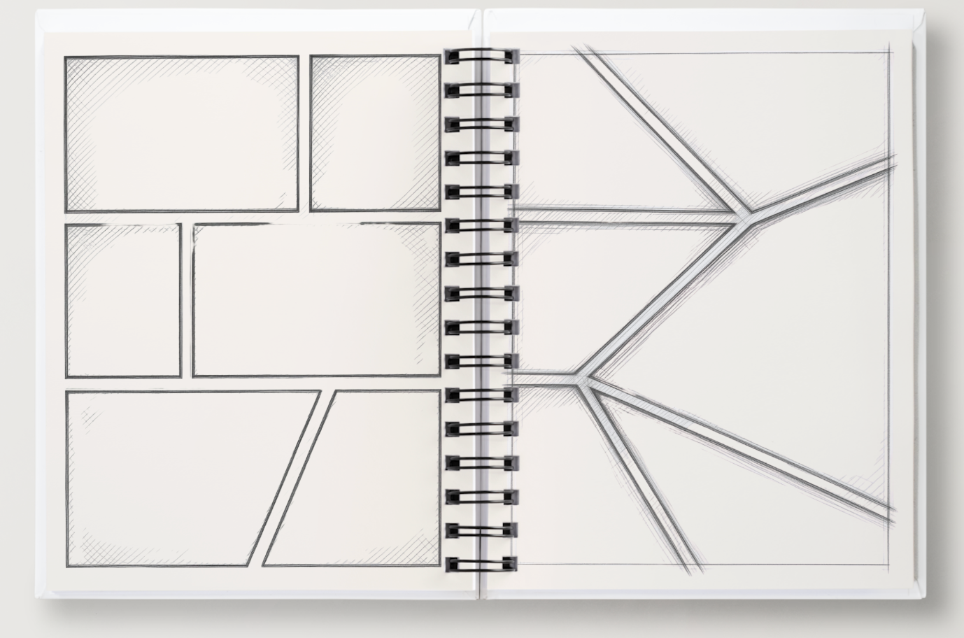 Comic panel spread